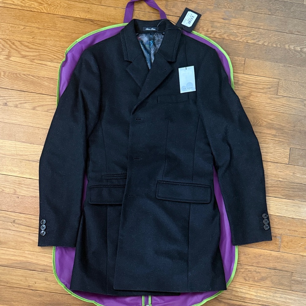 Ted Baker Dark Gray Overcoat